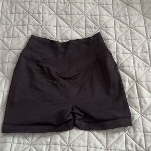 Women's Black High-Waisted Shorts
